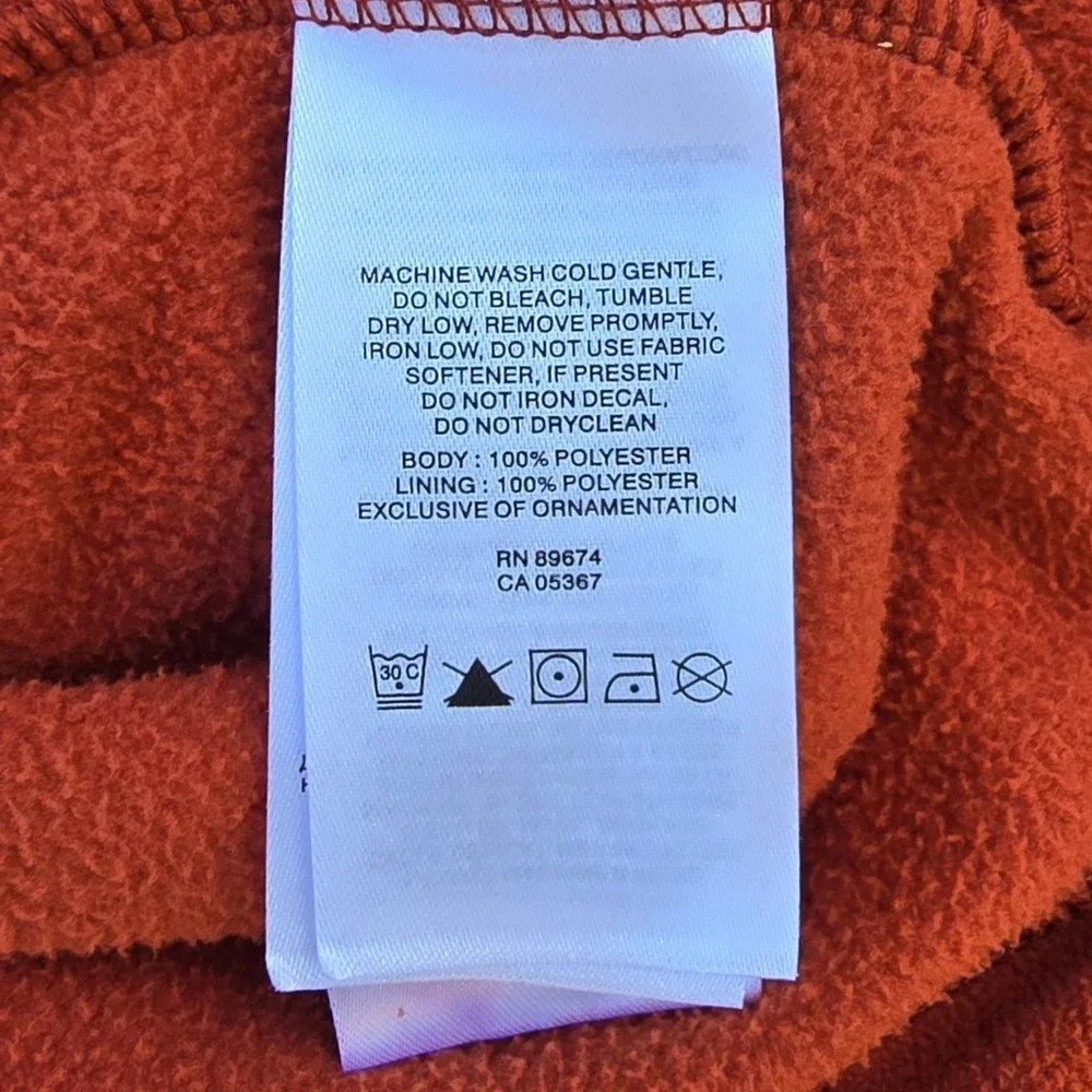 Mountain Hardwear Microchill 2.0 Fleece Jacket Full Zip Orange Rust Men's XXL